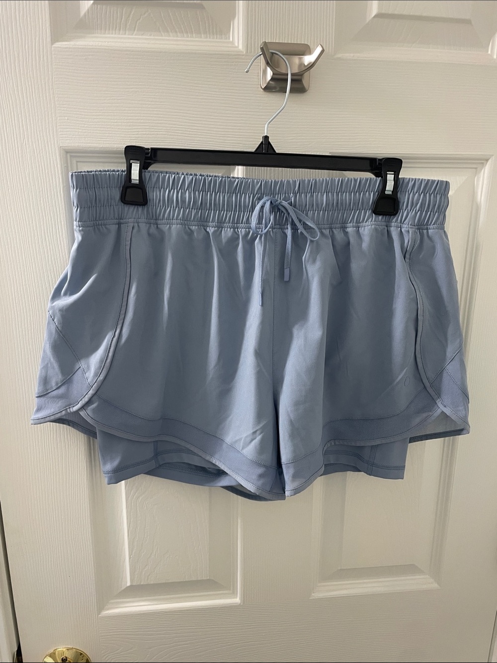 Yogalicious Light Blue Women's Athletic Running Shorts